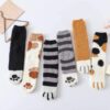 Kuschelige Katzenpfoten-Fleece-Socken