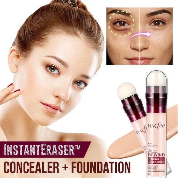 InstantEraser Concealer + Foundation mit Applikatorschwamm