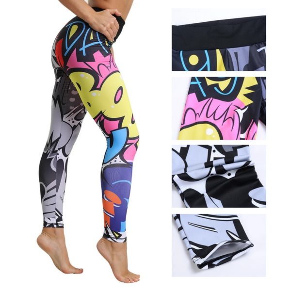 Digitaldruck-Leggings für Damen – Bild 2