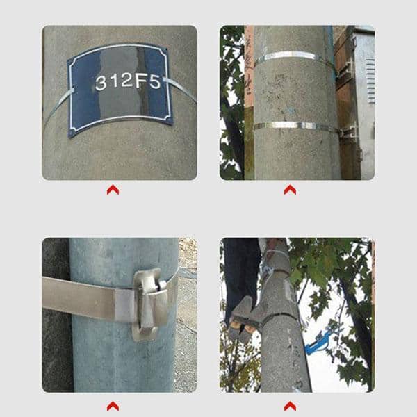 100 Stück Mehrzweck-Kabelbinder aus Metall – Bild 2