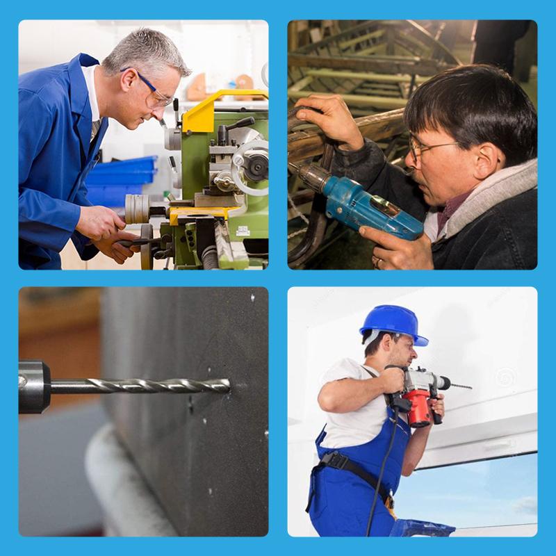 Metrische Gewindebohrer-Bohrer, 6 Stück (M3 – M10) – Bild 2