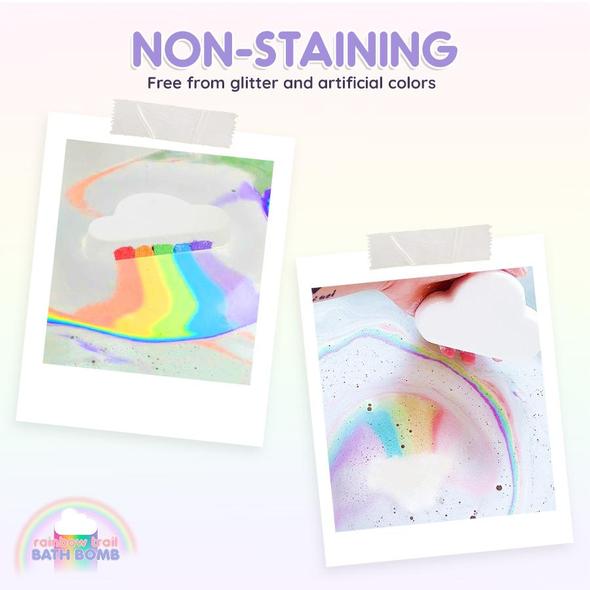 Rainbow Trail Badebombe – Bild 2