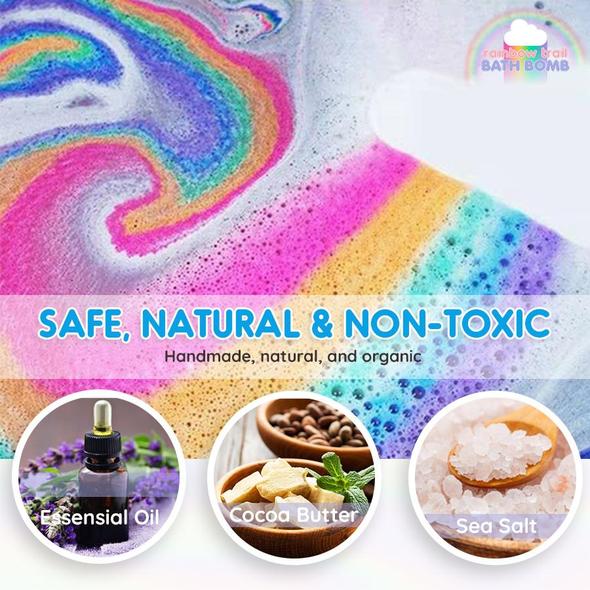 Rainbow Trail Badebombe – Bild 3