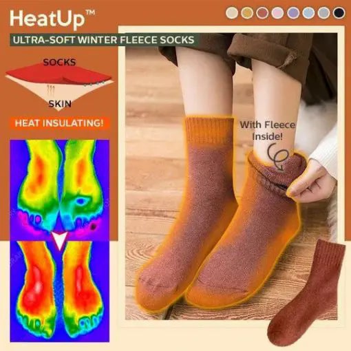 Ultraweiche Winter-Fleece-Socken von HeatUp