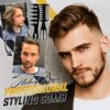 Slicked-Back professioneller Stylingkamm für Männer