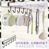 Kleiderbügel unter dem Schrank (6 Haken)